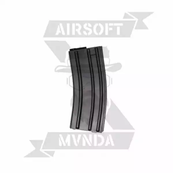 CAJA 10pcs CARGADOR ASG MID-CAP FUSIL M4 140BB ABS NEGRO