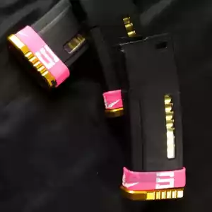 BANDA GOMA M4 SPEEDSOFT ROSA BLANCA - Imagen 1