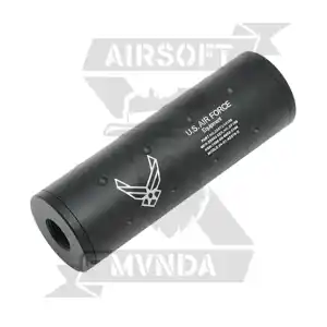 SILENCIADOR FMA STUBBY U.S. AIR FORCE 107MM NEGRO - Imagen 2