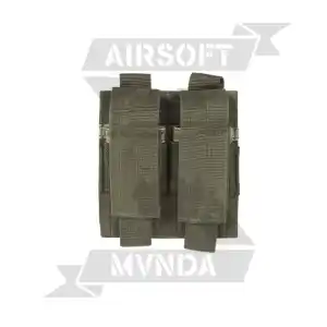 POUCH PORTACARGADOR PISTOLA DOBLE MIL-TEC MOLLE VERDE - Imagen 2