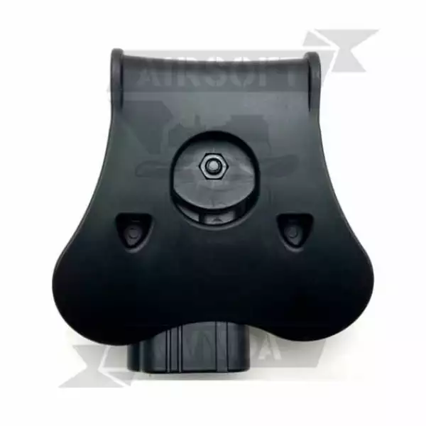 PISTOLERA AMOMAX GLOCK RIGIDA ZURDA NEGRA