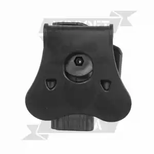 PISTOLERA AMOMAX GLOCK 19  DIESTRO RIGIDA NEGRA - Imagen 3
