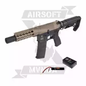 FUSIL SAIGO DEFENSE  KENJI ZERO FIGHTER 2 AEG COMBO TAN / NEGRA - Imagen 4