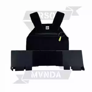 CHALECO SBULL PLATE CARRIER FULL VELCRO NEGRO - Imagen 3