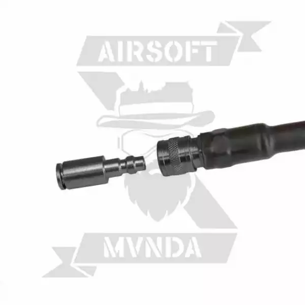 LINEA HPA BALYSTIK US NEGRA + TETINA MACHO US + ACOPLADOR 1/8 NPT MACHO US