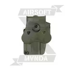 PISTOLERA AMOMAX RIGIDA UNIVERSAL DIESTRO VERDE - Imagen 1