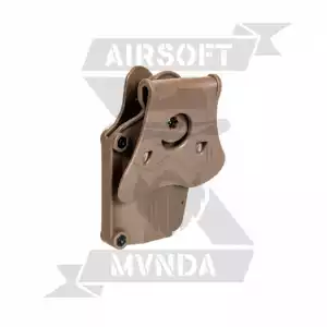 PISTOLERA AMOMAX RIGIDA UNIVERSAL DIESTRO TAN - Imagen 1