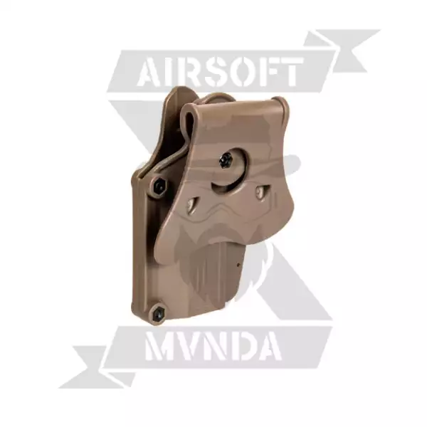 PISTOLERA AMOMAX RIGIDA UNIVERSAL DIESTRO TAN