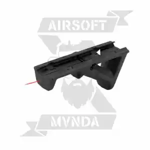 GRIP ANGULAR CON LASER ROJO NEGRO - Imagen 2