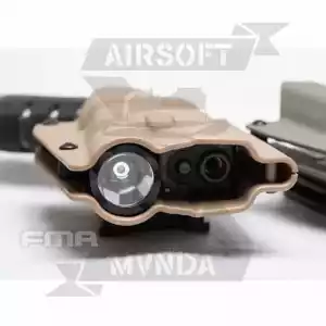 PISTOLERA GLOCK G23/ G17/G19 Y LINTERNA X300 TAN - Imagen 1