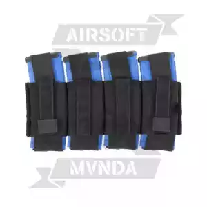 PORTACARGADORES CUADRUPLE M4 SPEEDSOFT DELTA TACTICS NEGRO - Imagen 1