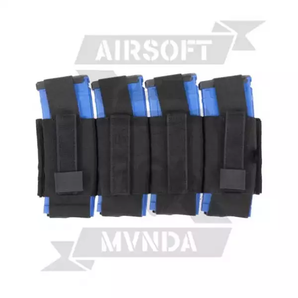 PORTACARGADORES CUADRUPLE M4 SPEEDSOFT DELTA TACTICS NEGRO
