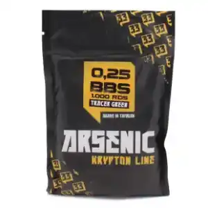 BOLAS ARSENIC KRYPTON TRAZADORA 0.25G 1000RDS VERDE - Imagen 1