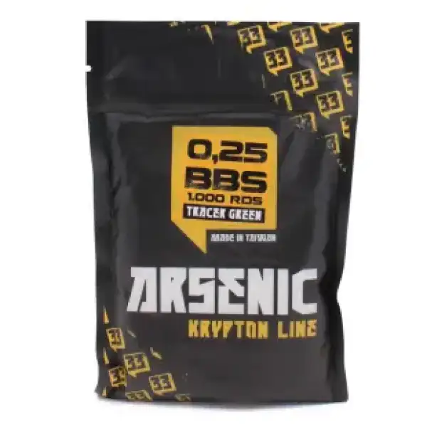 BOLAS ARSENIC KRYPTON TRAZADORA 0.25G 1000RDS VERDE