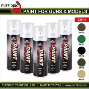 PINTURA PUFF DINO CAMO 220ML ARMY GREEN - Imagen 3