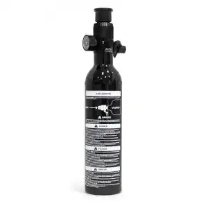 BOTELLA HPA SPIRIT FIELD SYSTEM TITAN SERIES 3K 13ci/0,21L NEGRA - Imagen 3