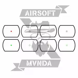 VISOR RED DOT THETA OPTICS OPEN REFLEX TAN - Imagen 1