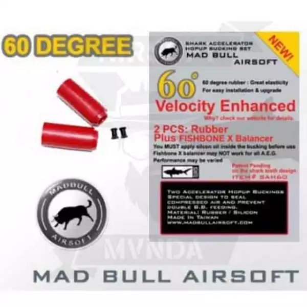 PACK 2 GOMAS SERIE SHARK SILICONA + NUD FISHBONE 60&ordm; MADBULL ROJA