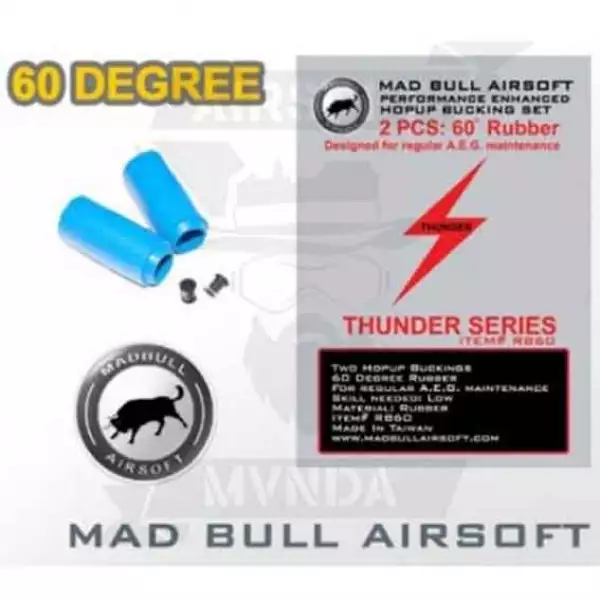 PACK 2 GOMAS HOP UP + NUD FISHBONE 60&ordm; MADBULL AZUL