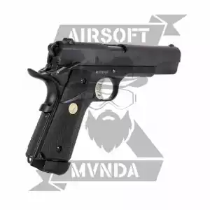 PISTOLA DOBLE BELL M1911 (838) Co2 NEGRA + REGALO - Imagen 4