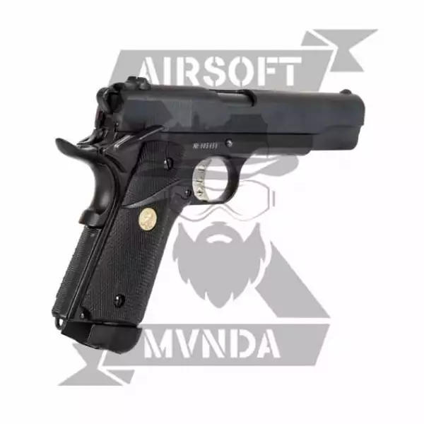 PISTOLA DOBLE BELL M1911 (838) Co2 NEGRA + REGALO