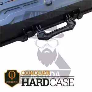MALETIN TRANSPORTE FUSIL CONQUER RIGIDA 109CM WATERPROOF NEGRA - Imagen 3