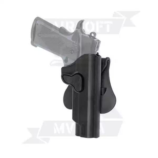 PISTOLERA AMOMAX RIGIDA 1911 DIESTRO NEGRA
