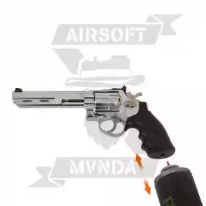 REVOLVER HFC HG-133C GAS SILVER - Imagen 1
