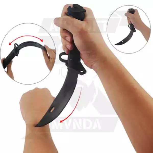 BAYONETA DUMMY M9 DE GOMA NEGRO