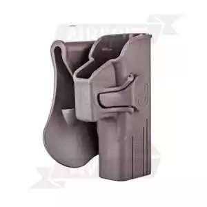 PISTOLERA AMOMAX RIGIDA GLOCK DIESTRO TAN - Imagen 2