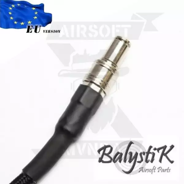LINEA HPA BALYSTIK EU NEGRA + TETINA MACHO EU + ACOPLADOR 1/8 NPT MACHO EU