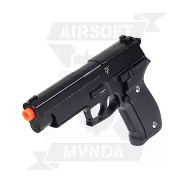 PISTOLA SAIGO 226 MELLE FULL METAL NEGRA REDTIP
