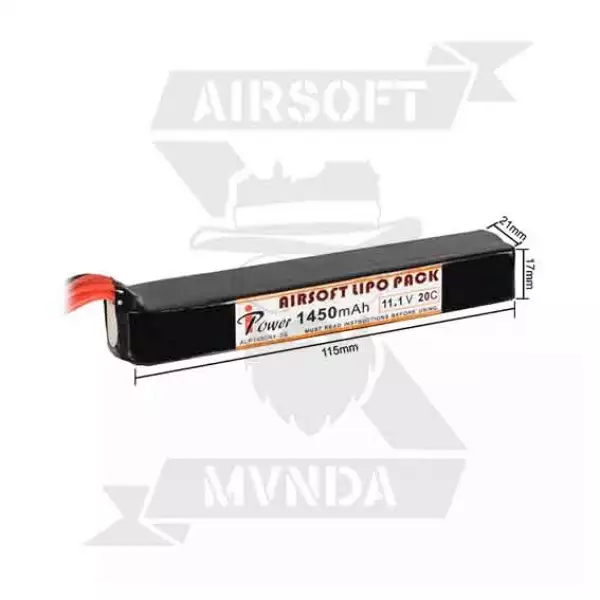 BATERIA IPOWER 11.1V 1450mAh 20C 1 STICK