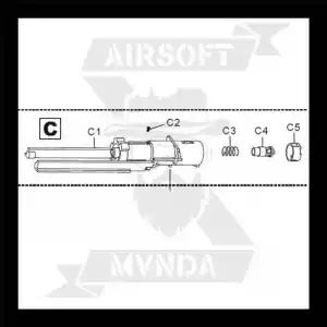 NOZZLE HFC PISTOLA DESERT EAGLE HG-195 C G195-W85-2 - Imagen 1