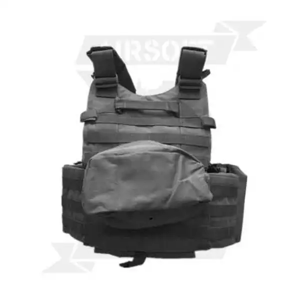 CHALECO TACTICO ECO NEGRO