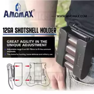 PORTACARTUCHOS AMOMAX RIGIDO AJUSTABLE NEGRO - Imagen 3