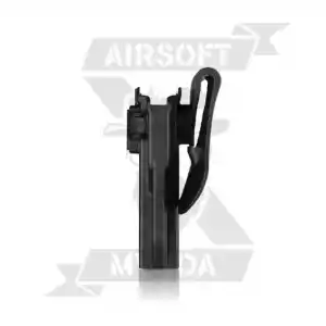PISTOLERA AMOMAX RIGIDA HI-CAPA ZURDOS NEGRO - Imagen 1
