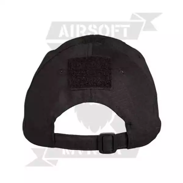 GORRA AIRSOFT VELCROS CON AJUSTE HEBILLA NEGRA