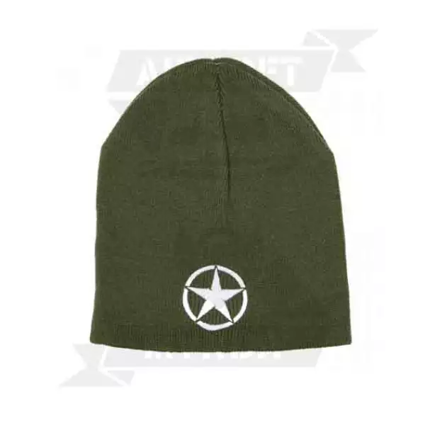 GORRO ACRILICO FOSTEX ESTRELLA CIRCULO VERDE