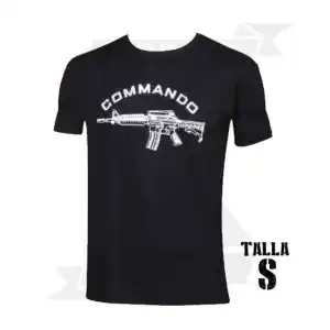 CAMISETA COMMANDO M4 NEGRA (S) - Imagen 1