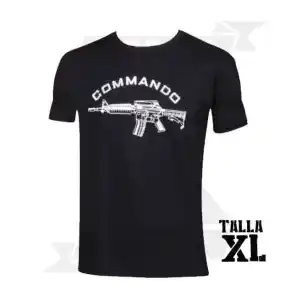 CAMISETA COMMANDO M4 NEGRA (XL) - Imagen 1