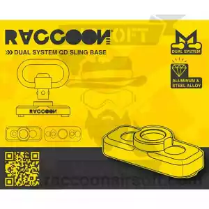 ENGANCHE DE CORREA RACCOON DUAL SYSTEM NEGRO - Imagen 1