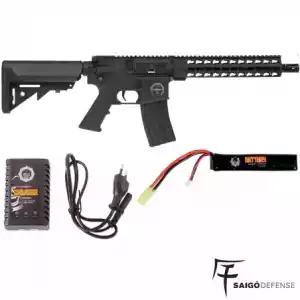 FUSIL SAIGO DEFENSE KENJI ZERO AEG COMBO NEGRA - Imagen 1