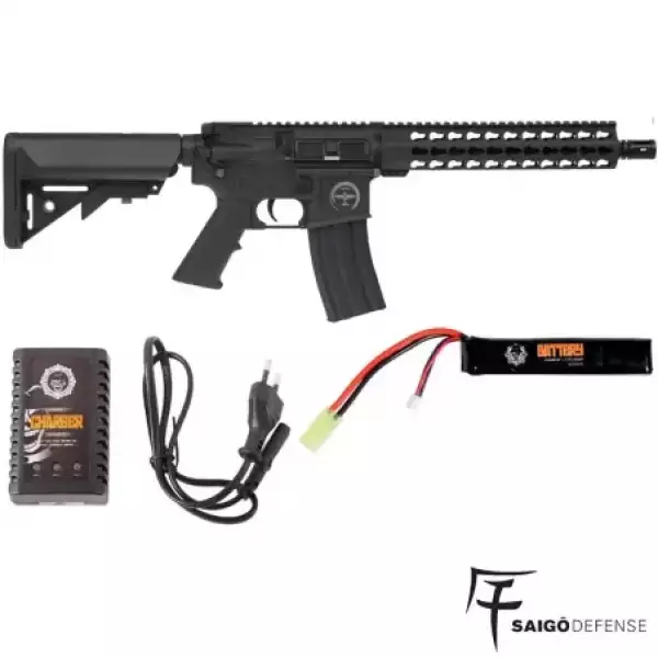 FUSIL SAIGO DEFENSE KENJI ZERO AEG COMBO NEGRA
