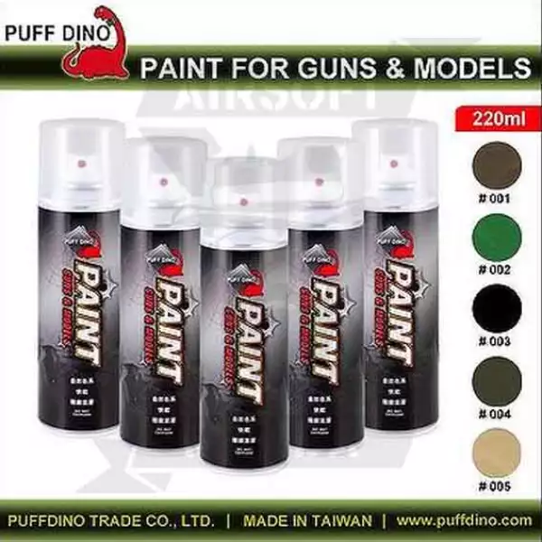 PINTURA PUFF DINO CAMO 220ml EARTH BROWN 