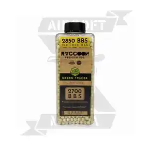 BOLAS RACCOON PREMIUM 0.25G TRACER 2850bbs VERDES - Imagen 2