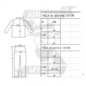 UNIFORME COMPLETO MULTICAM INFANTIL (120cm) - Imagen 1