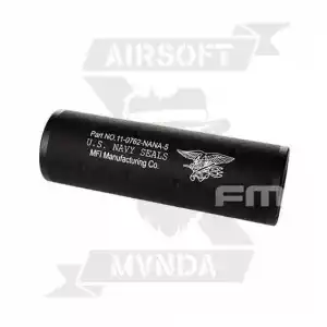 SILENCIADOR FMA STUBBY NAVY SEALS108MM NEGRO - Imagen 2