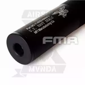SILENCIADOR FMA NAVY SEALS LARGO198MM NEGRO - Imagen 1