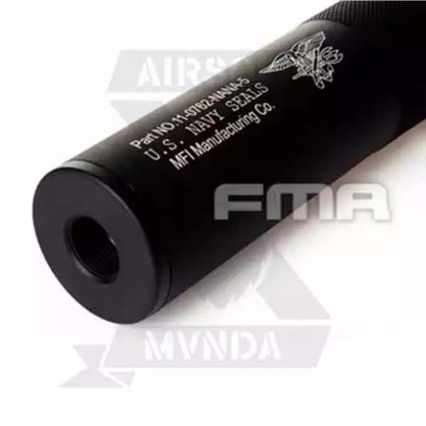 SILENCIADOR FMA NAVY SEALS LARGO198MM NEGRO